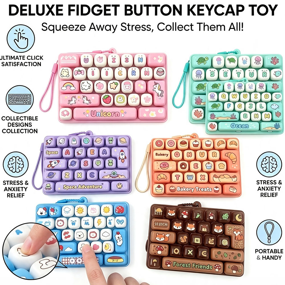 Office Productivity Tech - Mechanisch toetsenbord sleutelhanger 26 grid keycap