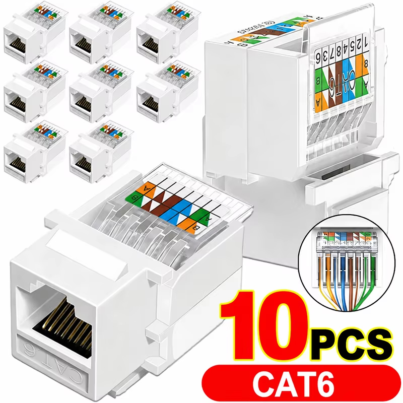 Patch Panel Cat6 - CAT6 Crystal Head Ethernet Internet LAN-kabel,