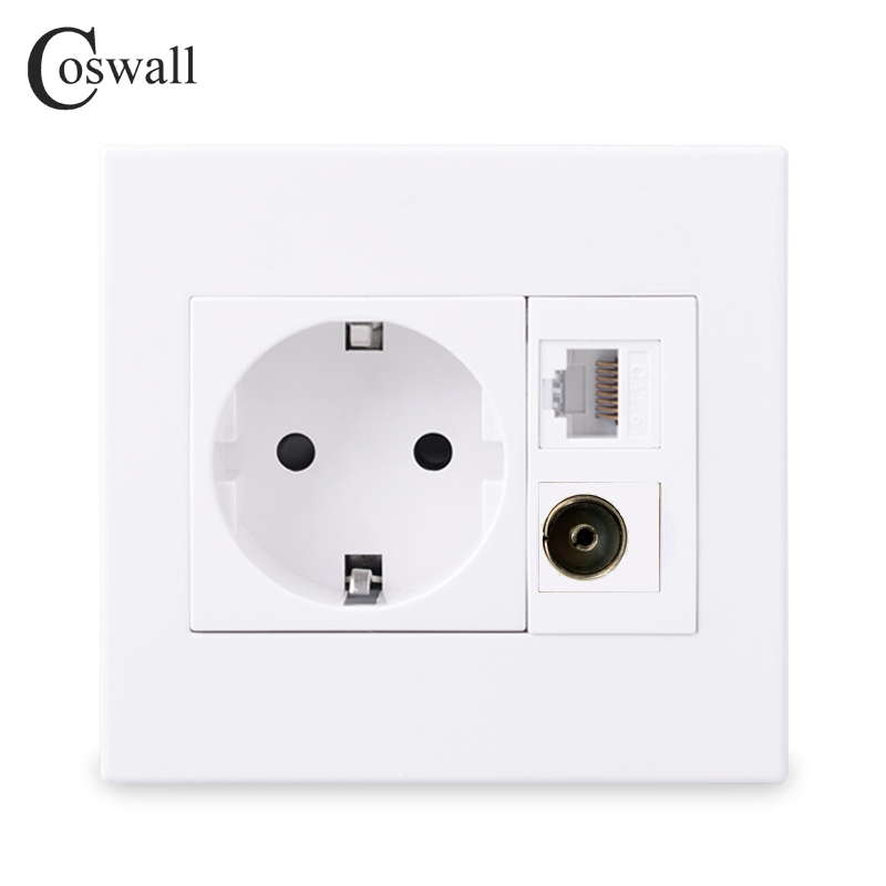Patch Panel Cat6 - Coswall Pc Panel 16A Eu Stopcontact