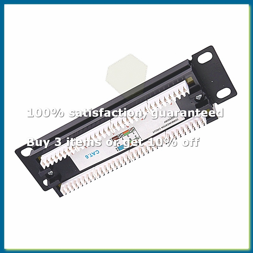 Patch Panel Cat6 - CAT6 8-poorts patchpaneel racknetwerk 6,89 inch