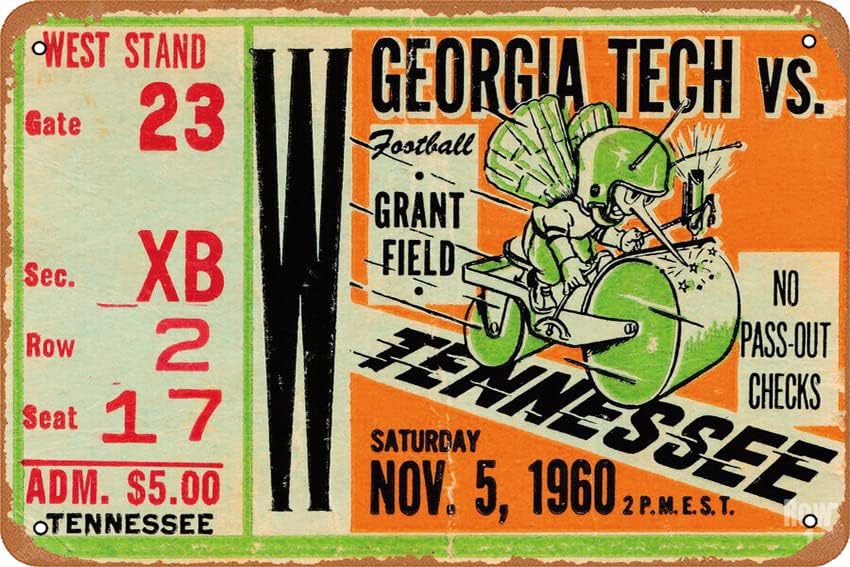 1960 GEORGIA TECH VS. TENNESSE - The Office Tech recensie en prijs
