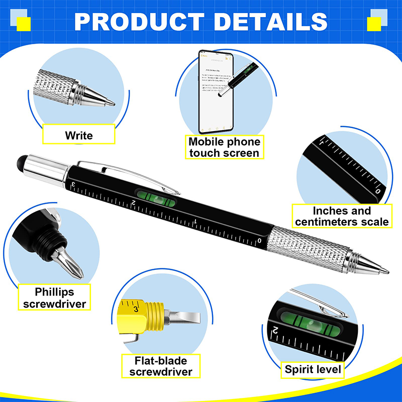 8 stuks 6 in 1 multitool-pen m - Office Productivity Tech recensie en prijs
