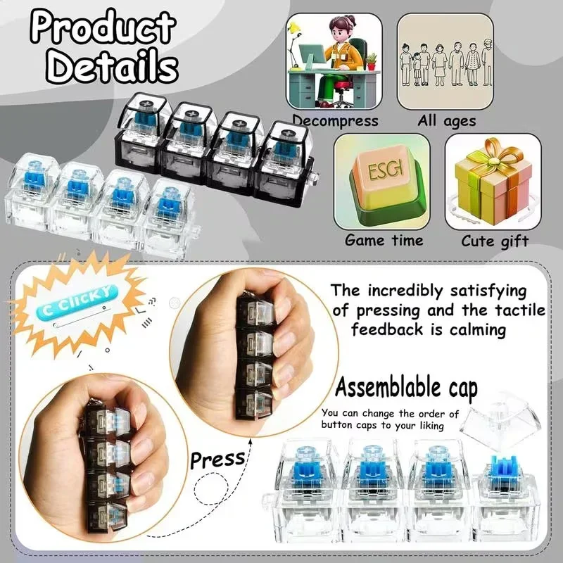 1pcs LED Toetsenbord Keycap St - Office Productivity Tech recensie en prijs