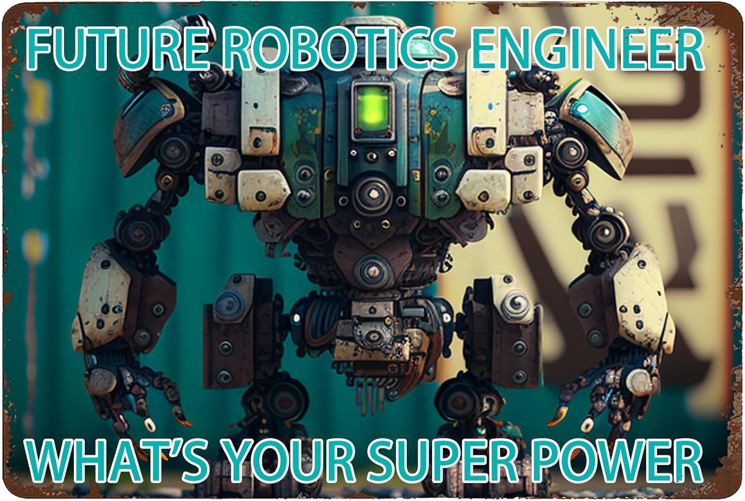 Robotica-ingenieur metalen bor - Tech Office Wall recensie en prijs